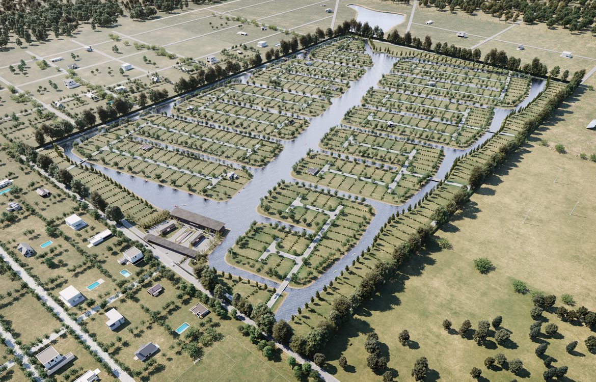 Amenities de lujo e inspiración asiática: Funes Lakes, el barrio de islas y canales que marca tendencia